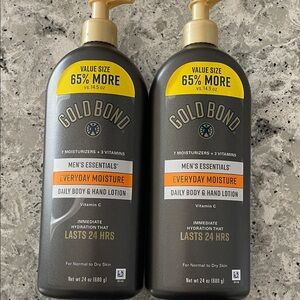 2 Gold Bond Men’s Essentials Everyday Body Lotion and Moisturizer for Dry Skin
